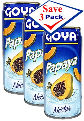 Goya Papaya Nectar 9.8 oz Pack of 3